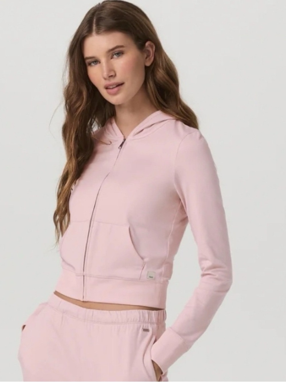 Vuori Pastel Pink Halo Mini Full-Zip Hoodie